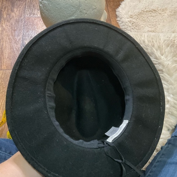 Treasure & Bond Wool Black Hat Woven Band One Size - Picture 7 of 8